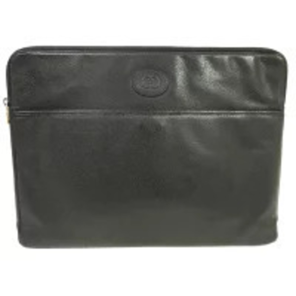Gucci Briefcase Case Interlocking Leather Business Briefcase Black